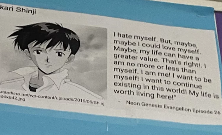 User Twitter Viral Setelah Dosennya Menggunakan Quote Shinji Ikari dalam Kelas Teologi