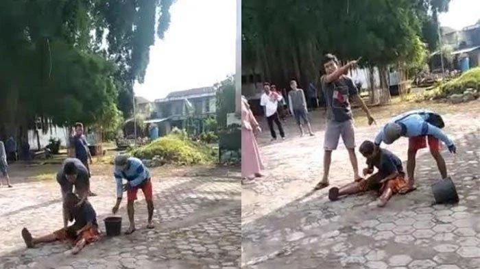 Viral Video Pria di Gresik Dilumuri Kotoran Sapi di Depan Balai Desa, Ini Kata Polisi