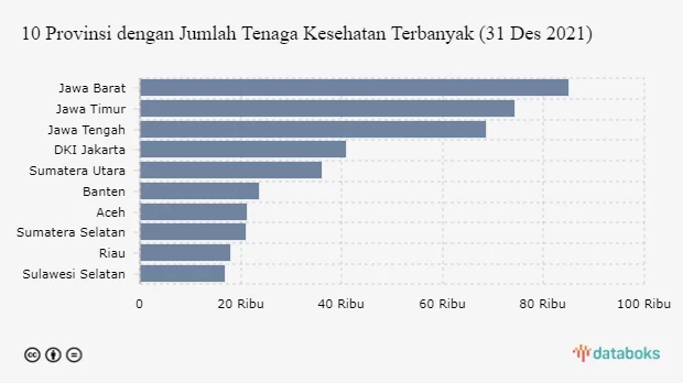 Jumlah Tenaga Kesehatan Indonesia 0,21% dari Total Penduduk
