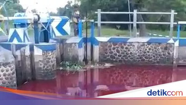 Misteri Air Sungai Mojoranu Jombang Berwarna Merah Hanya 5 Jam