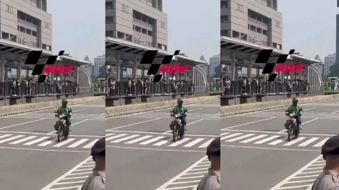 Viral Gojek Lewat Parade MotoGP Bikin Heboh