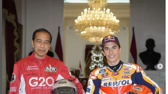 Akrab Bareng Jokowi di Istana, Marc Marquez Tak Sangka Presiden Miliki Hobi yang Sama Dengannya